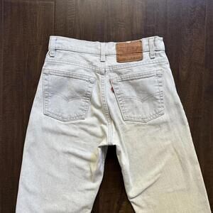 Vintage 90s Levi 550 High Waisted Made In USA 28x30 Mens Unisex Denim Jeans